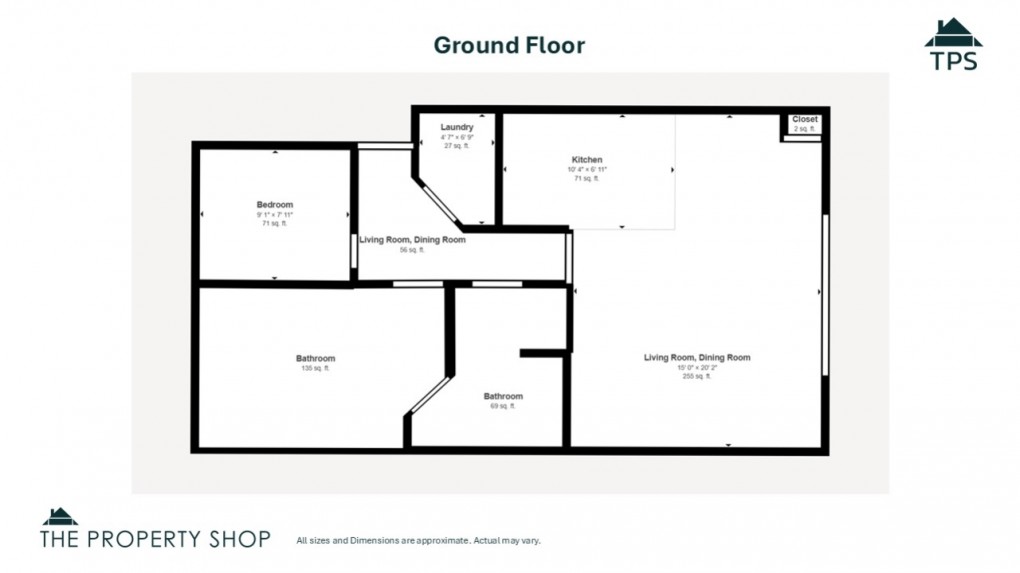 Floorplan for The Yard, Lostwithiel, Cornwall, PL22