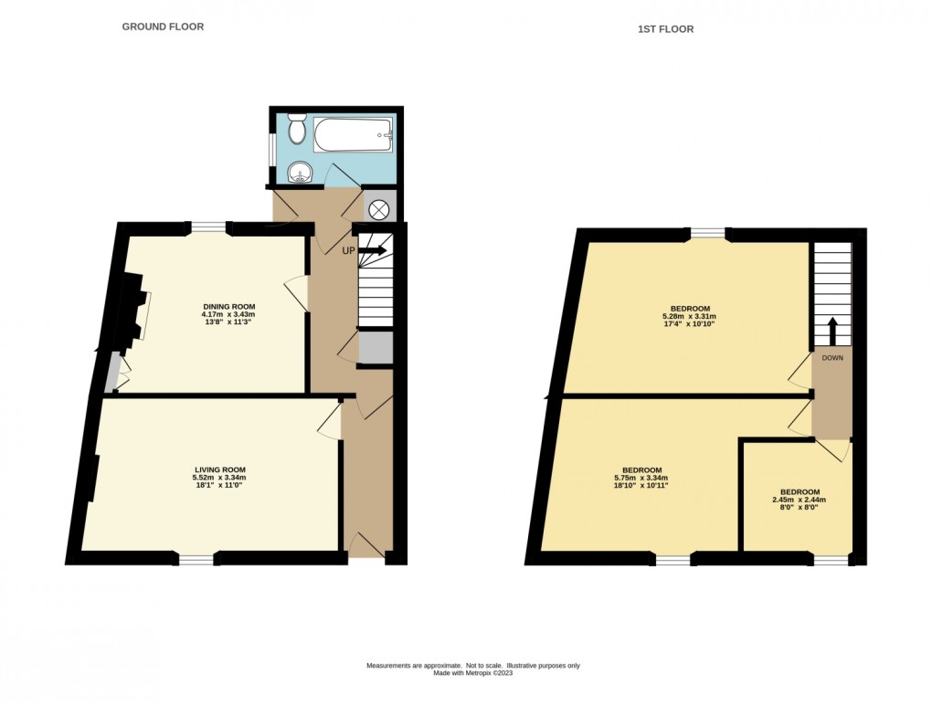 Floorplan for Station Road, St. Blazey, Par, Cornwall, PL24