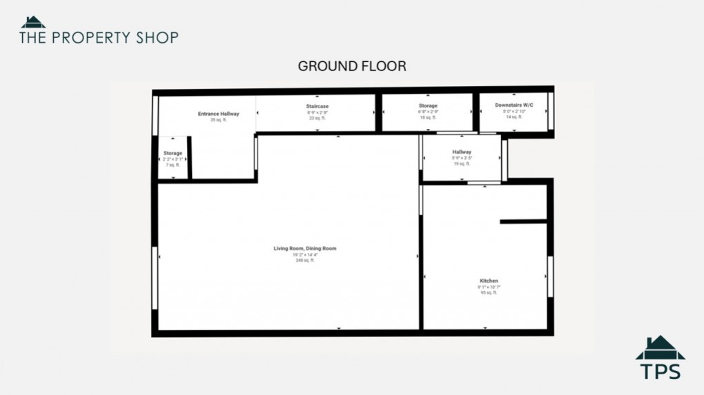 Floorplan for Wallace Road, Bodmin, Cornwall, PL31