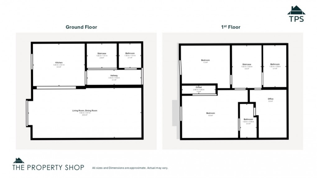 Floorplan for Keay Heights, St. Austell, Cornwall, PL25