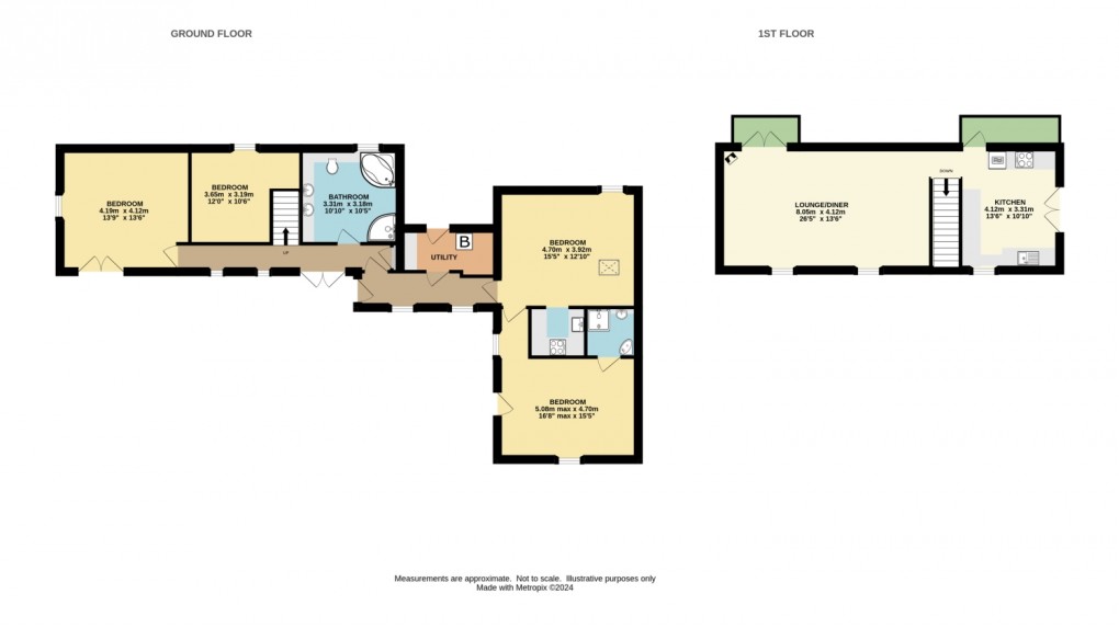Floorplan for Tollgate Barn, Lostwithiel, Cornwall, PL22