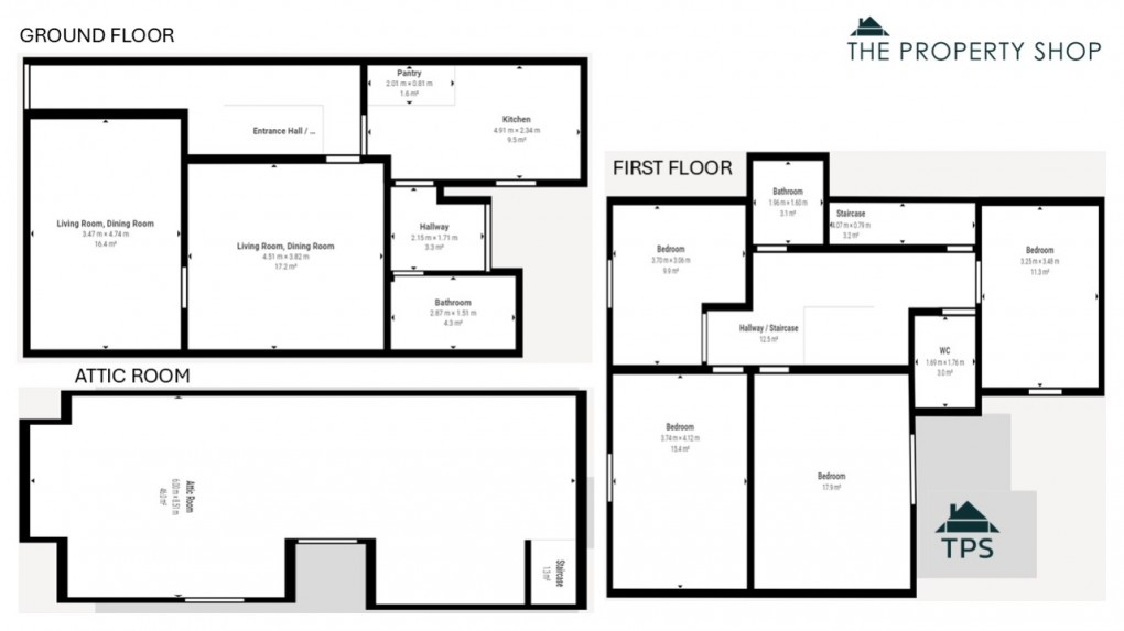 Floorplan for Turf Street, Bodmin, Cornwall, PL31