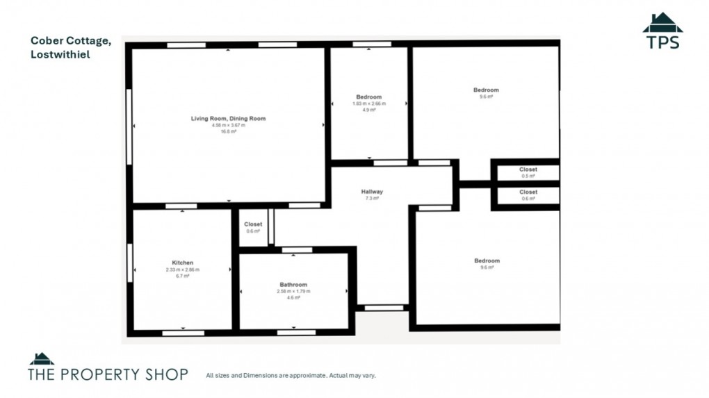 Floorplan for South Street, Lostwithiel, Cornwall, PL22