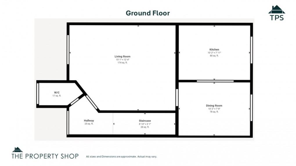 Floorplan for Manor View, Par, Cornwall, PL24