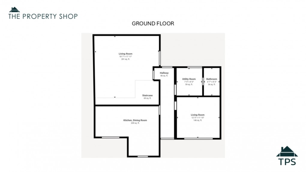 Floorplan for 32 Rhind Street, PL31 2EL Bodmin, Cornwall, UK