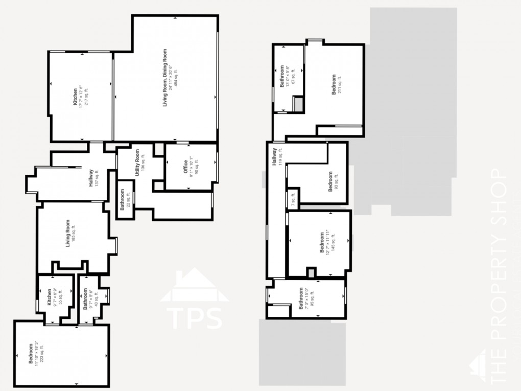 Floorplan for Polmear Hill, Nr Fowey, Cornwall, PL24