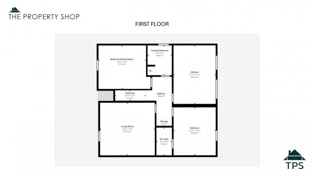 Floorplan for 42 Scarletts Well Park, Bodmin, PL31 2RF
