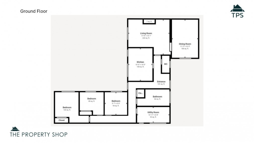 Floorplan for Rose Hill, Lostwithiel, Cornwall, PL22
