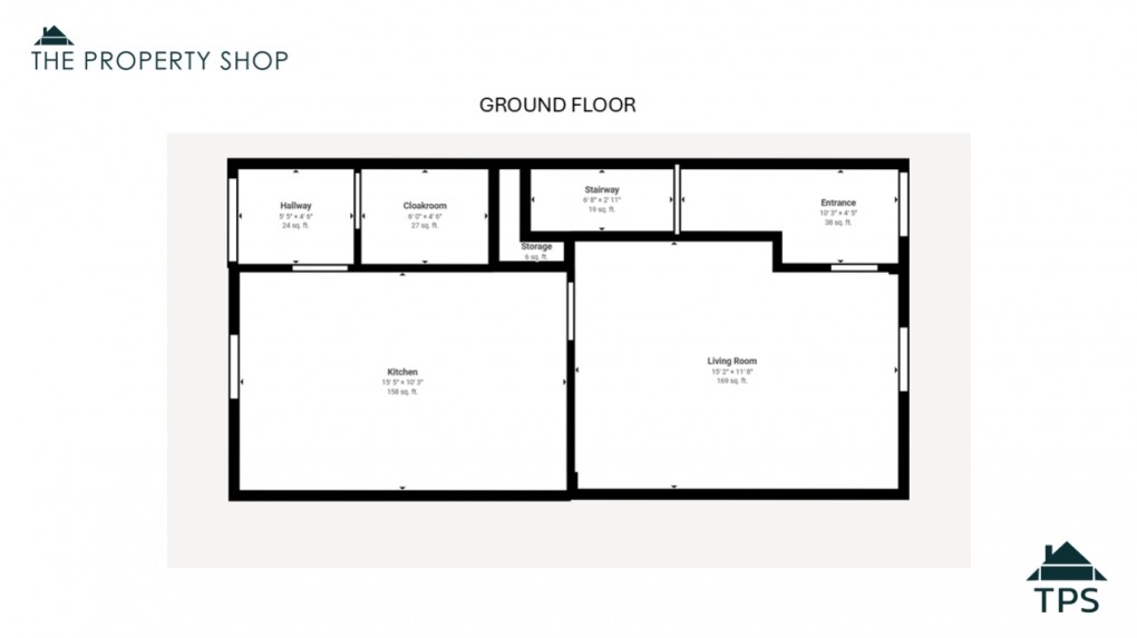 Floorplan for 4 Wilmott Walk, Bodmin, Cornwall, PL31