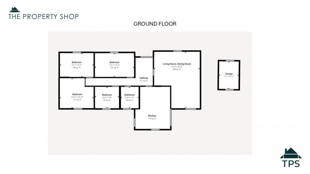 Floorplan for 14 Browning Drive, Bodmin, PL31 1PW