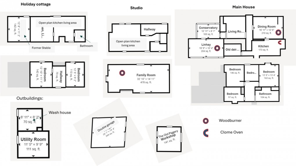 Floorplan for Lanivet, Bodmin,PL30