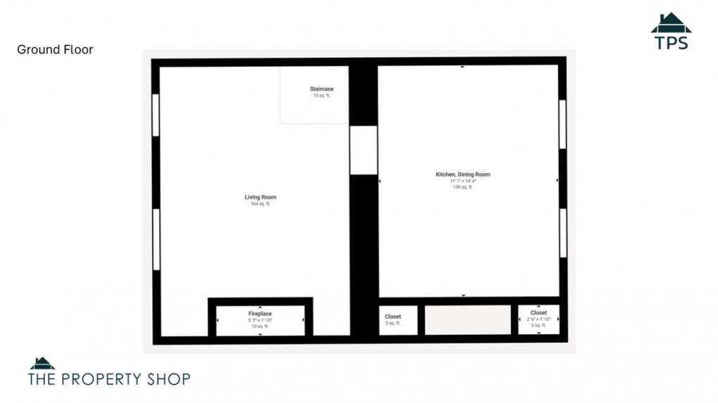 Floorplan for Polmear, Par, Cornwall, PL24