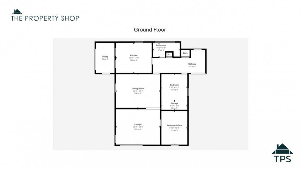 Floorplan for 23 Lanhydrock View, Bodmin, Cornwall, PL31