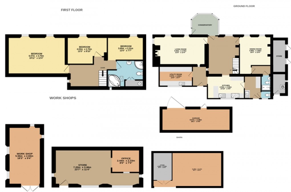 Floorplan for Redmoor, Bodmin, Cornwall, PL30