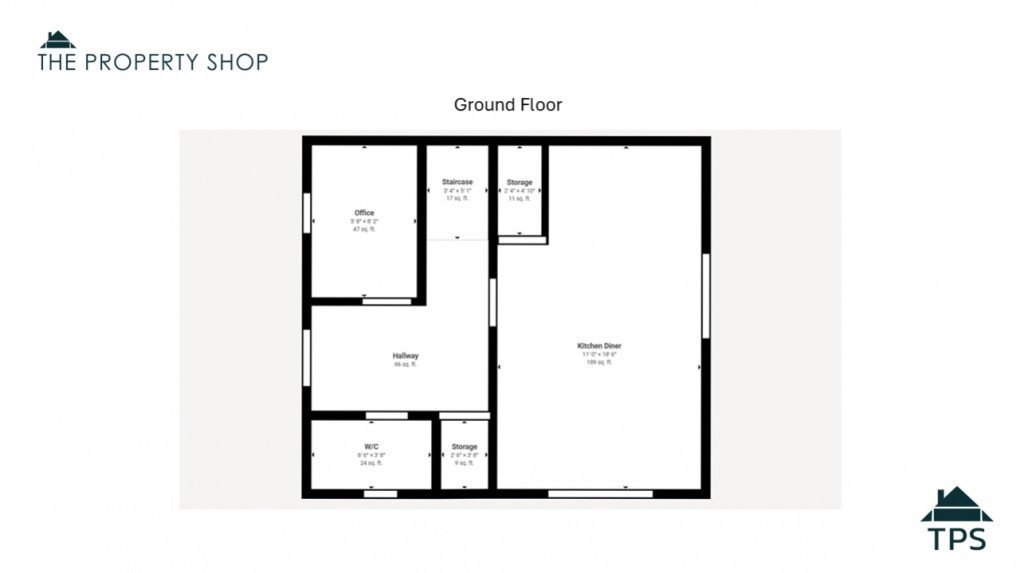 Floorplan for 9 Dymond Court, Bodmin, Cornwall, PL31