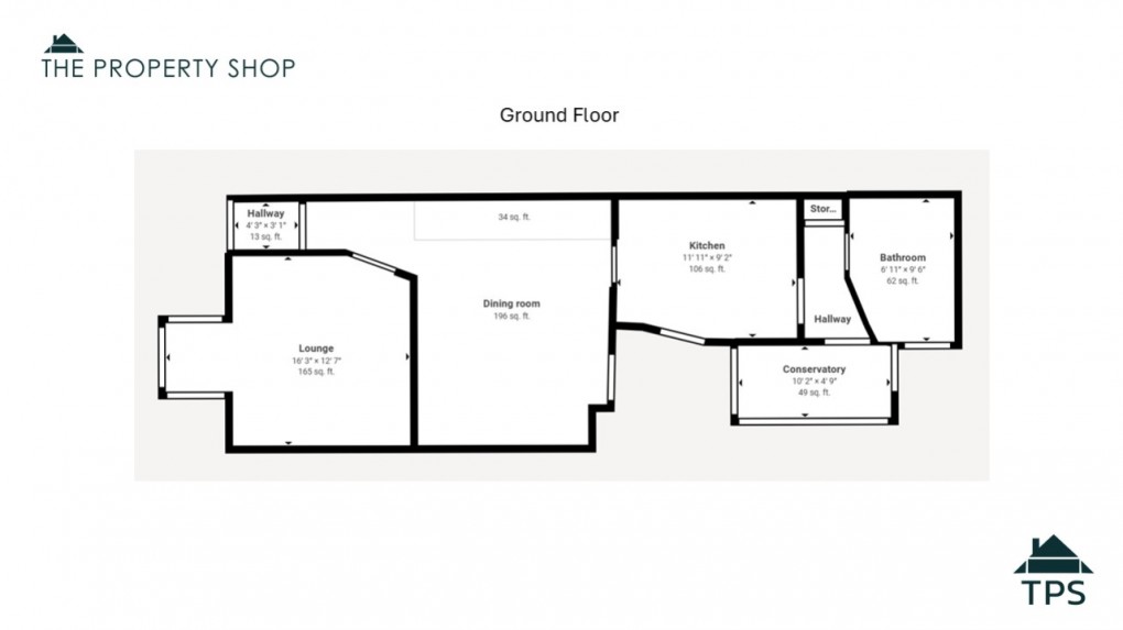 Floorplan for 23 St. Marys Road, Bodmin, Cornwall, PL31