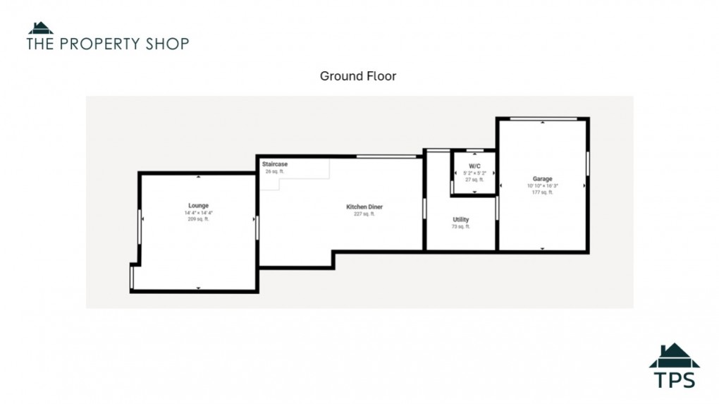 Floorplan for 3 High Street, Delabole, Cornwall, PL33