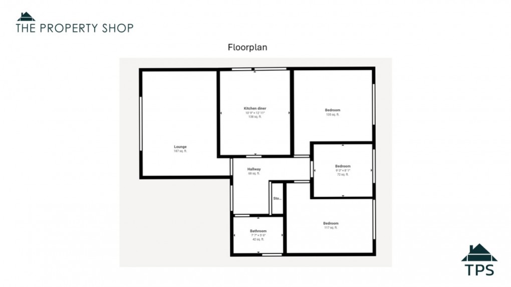 Floorplan for 24 Bosvenna View, Bodmin, Cornwall, PL31