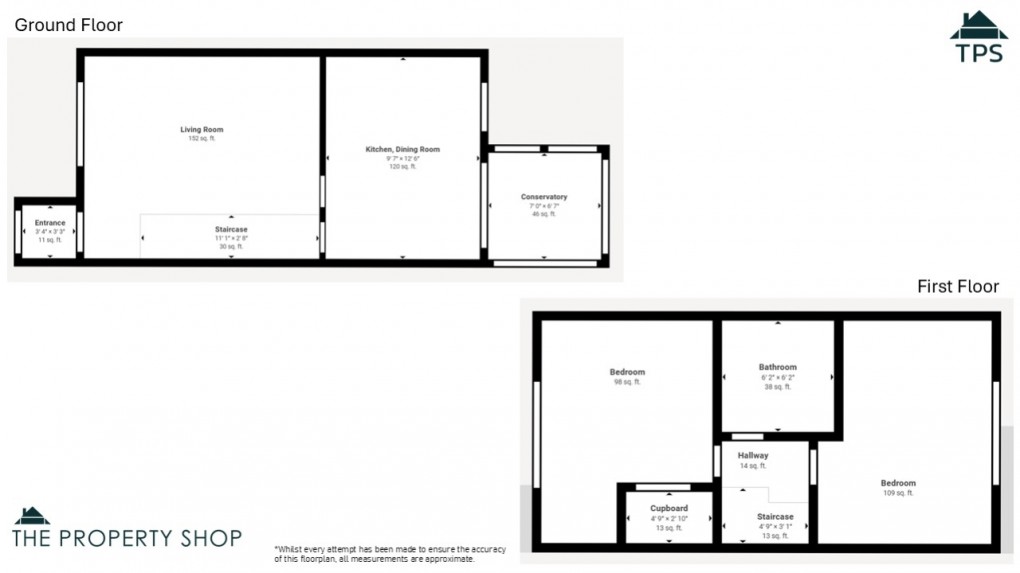 Floorplan for Manor View, Par, Cornwall, PL24