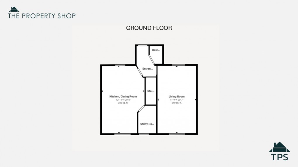 Floorplan for Du Maurier Drive, Fowey, PL23 1DW