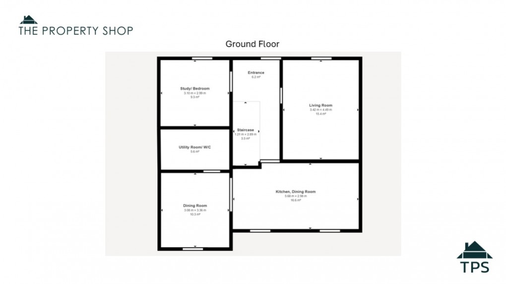 Floorplan for Mayfield Close, Bodmin, PL31 2HD