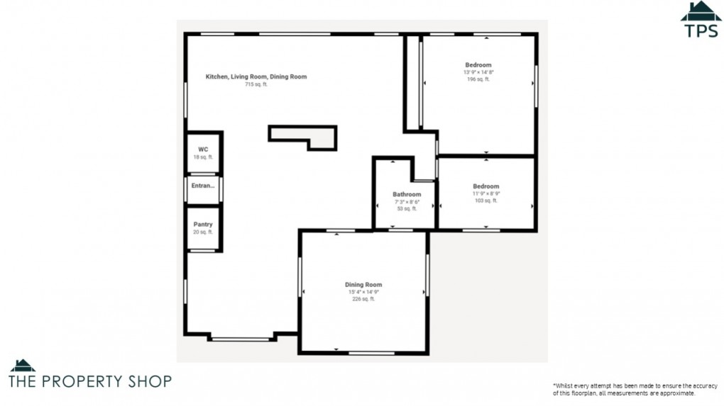 Floorplan for Vicarage Meadow, Fowey, Cornwall, PL23