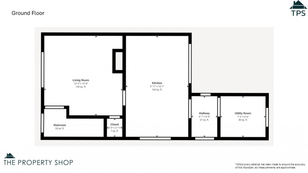 Floorplan for Windmill, Fowey, Cornwall, PL23