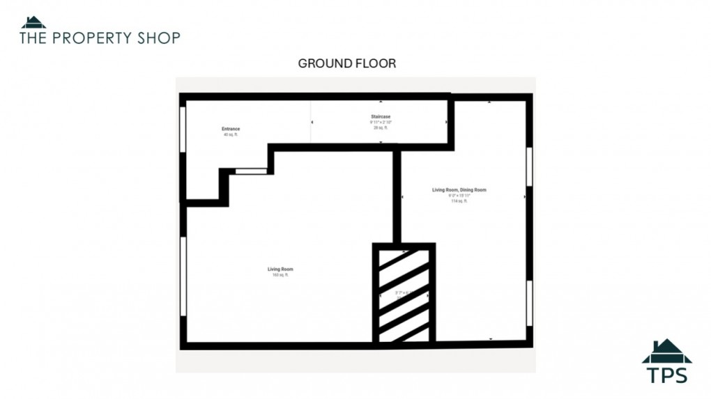 Floorplan for 69 Queens Crescent, Bodmin, PL31 1QP