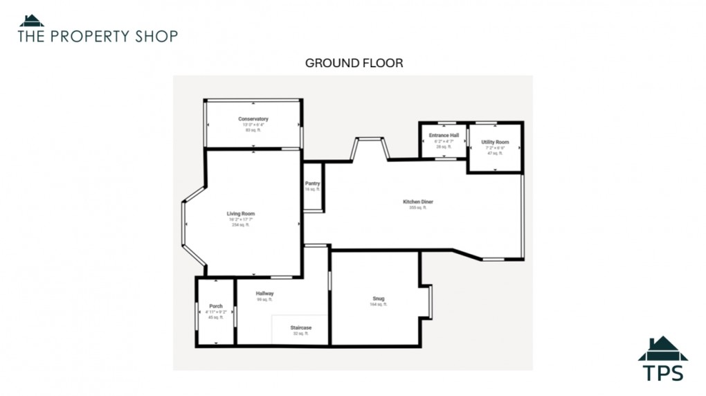 Floorplan for Trecanyke, 53 St. Nicholas Street, PL31 1AF Bodmin, Cornwall, UK