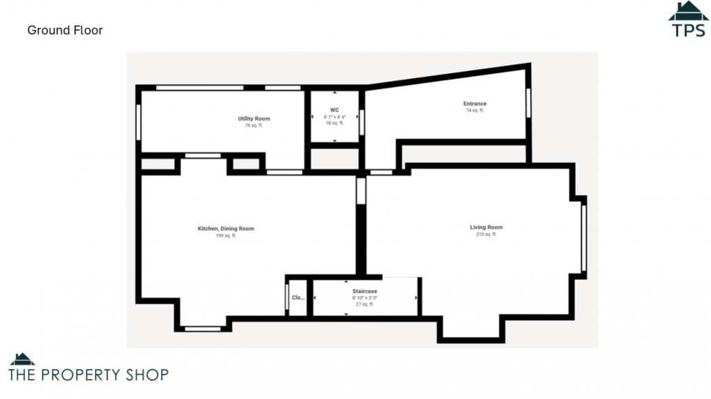 Floorplan for Treskilling, Luxulyan, PL30