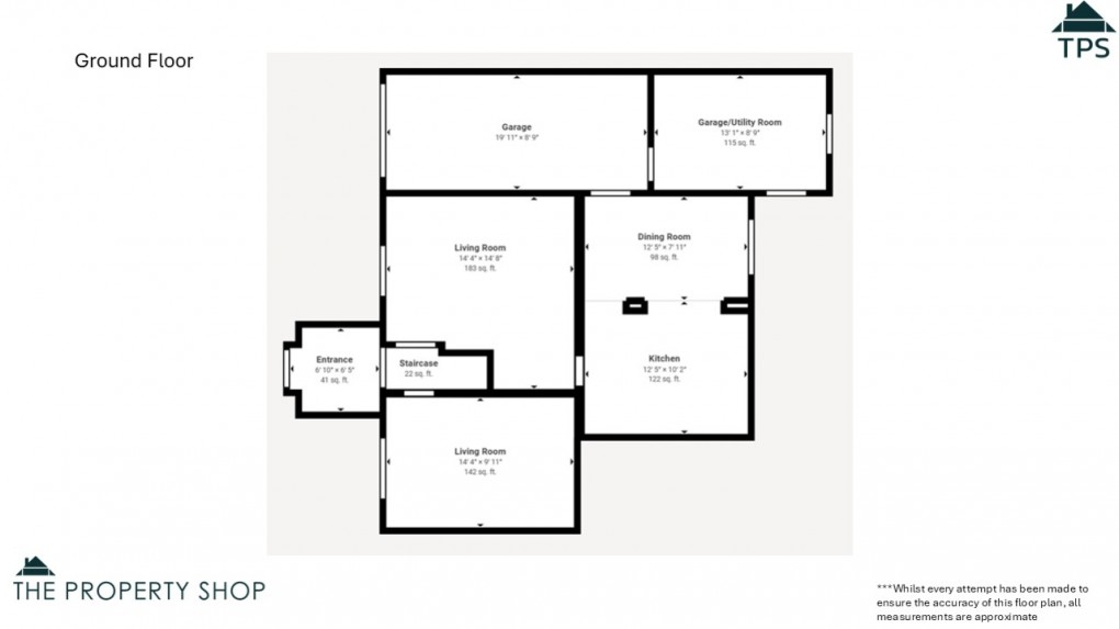 Floorplan for Stannary Road, Stenalees, St. Austell, Cornwall, PL26