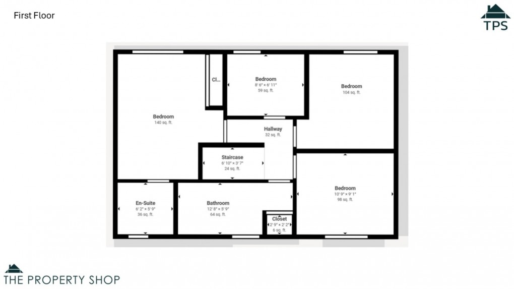 Floorplan for 12 Hill Hay Close, Fowey, Cornwall, PL23