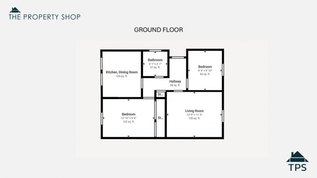 Floorplan for 8 Wingfield, Bodmin, PL31 2EZ