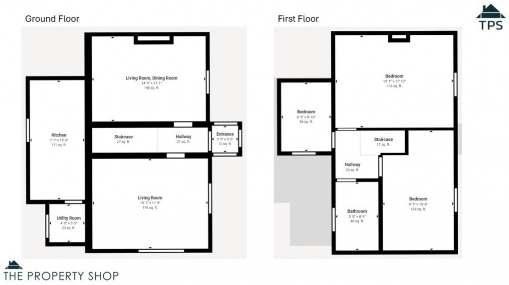 Floorplan for Coombe Road, Lanjeth, High Street, St. Austell, PL26