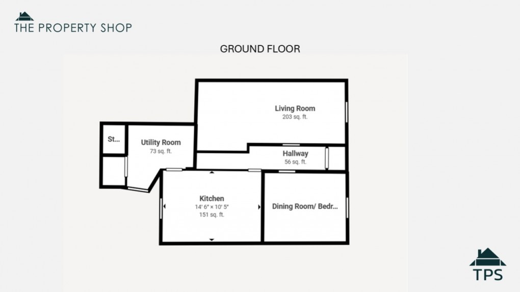 Floorplan for 9 Robartes Road, Bodmin, PL31 1JG