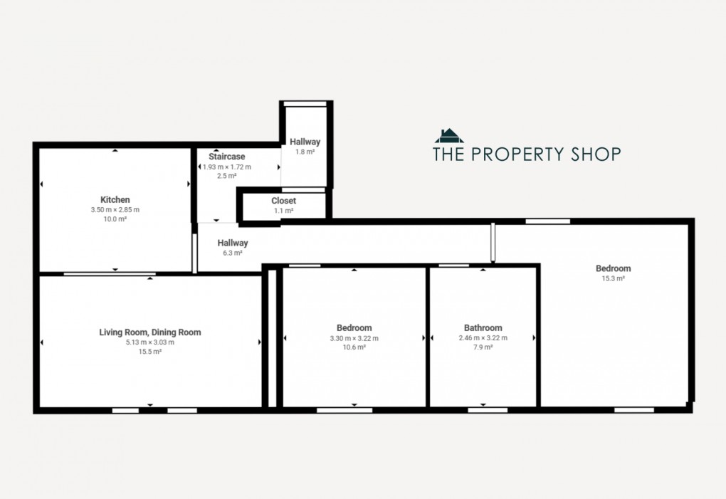 Floorplan for Somerset Court, Fore Street, Fowey, Cornwall, PL23