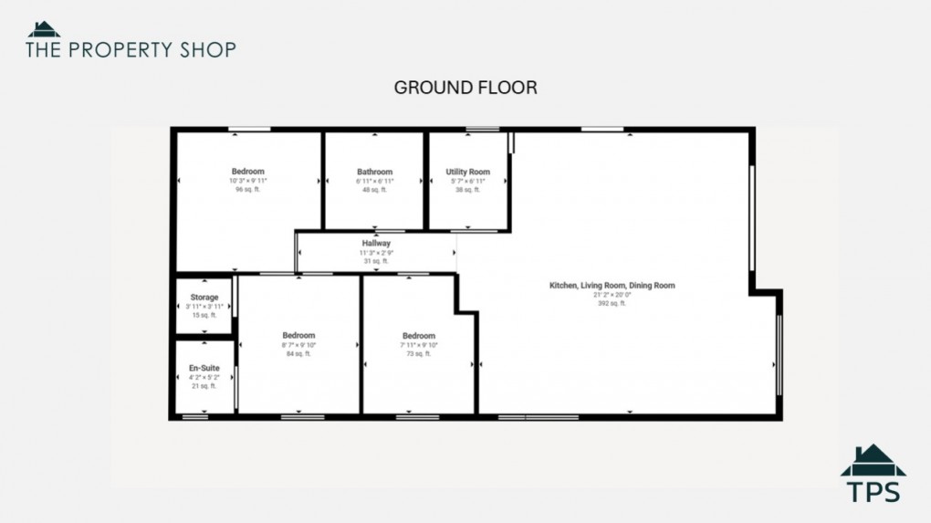 Floorplan for 2 Padstow Terrace Juliots Well Holiday Park, Camelford, PL32 9RF
