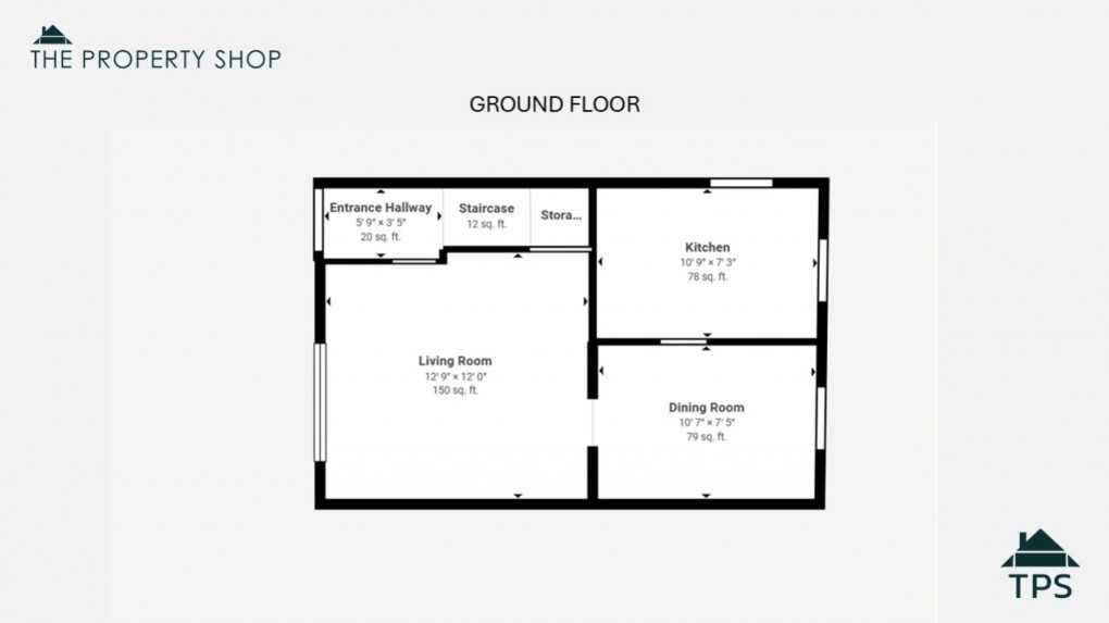 Floorplan for 7 Kernow Close, Bodmin, PL31 2BX