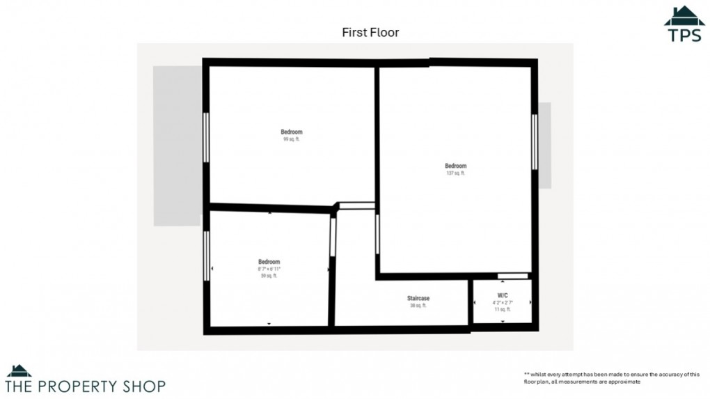 Floorplan for 33 Langurtho Road, Fowey, Cornwall, PL23