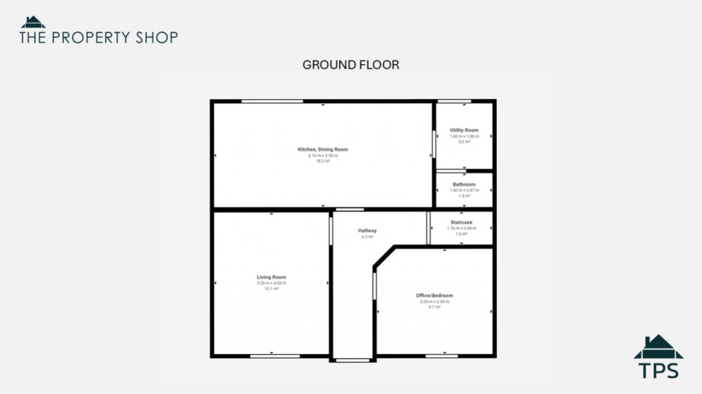 Floorplan for Tanners Road, Bodmin, Cornwall, PL31